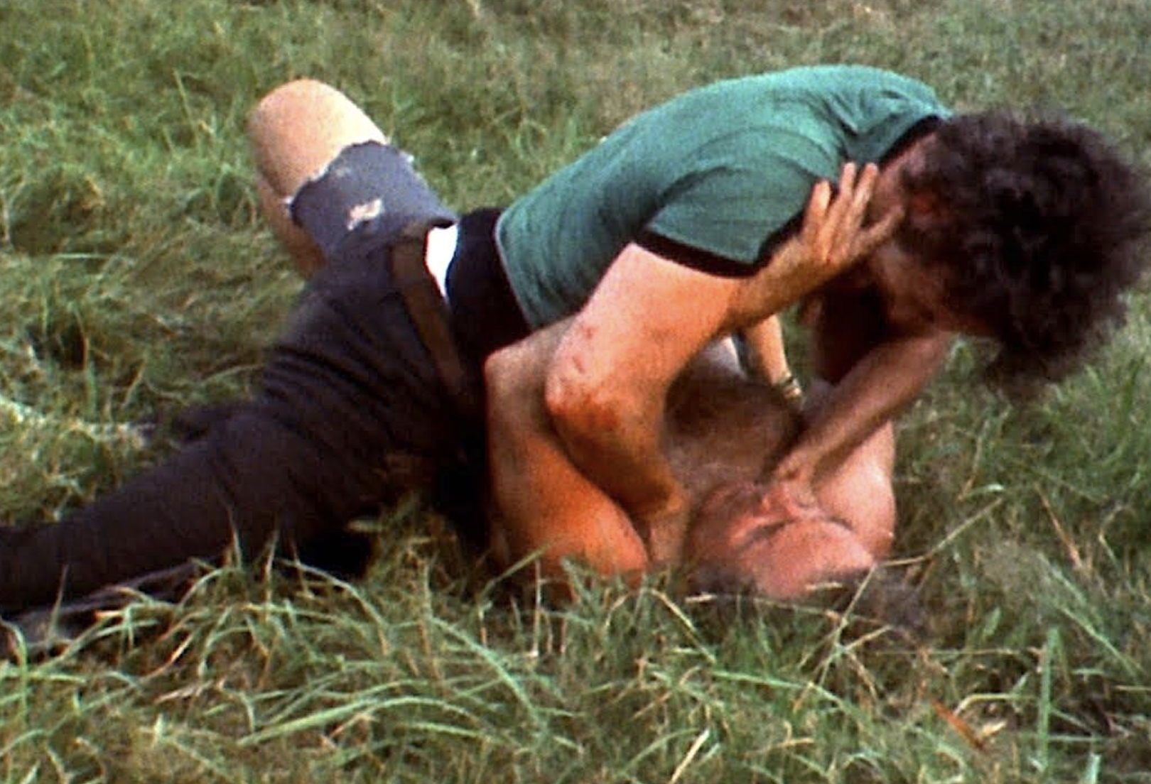 “In the final scene of the 1970 film 'Maidstone', actor Rip Torn gets too into character and attacks director/actor Norman Mailer with a hammer to the head. Mailer fights back biting Torn's ear while being strangled. All of this made it into the final cut.”